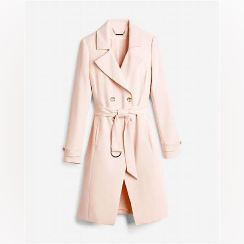 White House Black Market Trench Coat, Medium